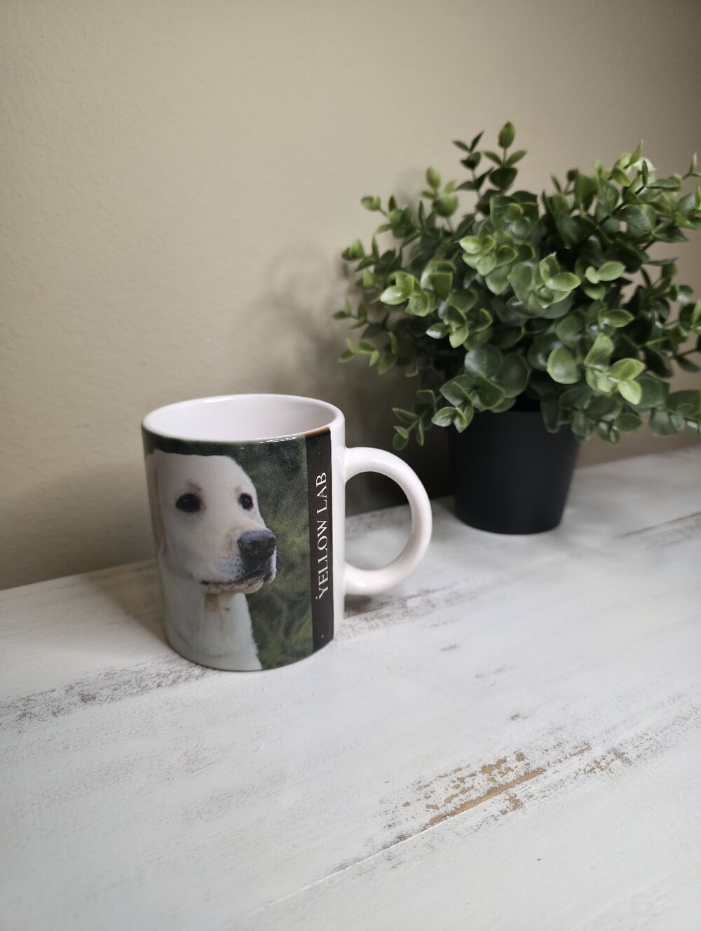 White Ceramic Dog Mug - Pets Dog